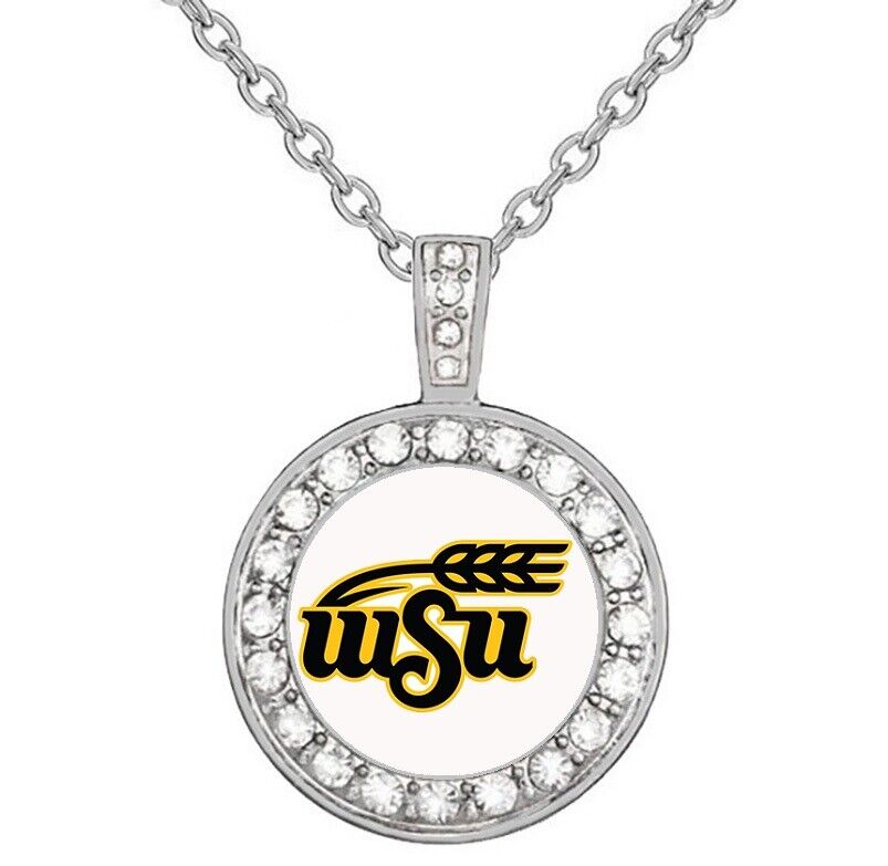 Wichita Wsu Shockers Womens Sterling Silver Necklace College Gift D18