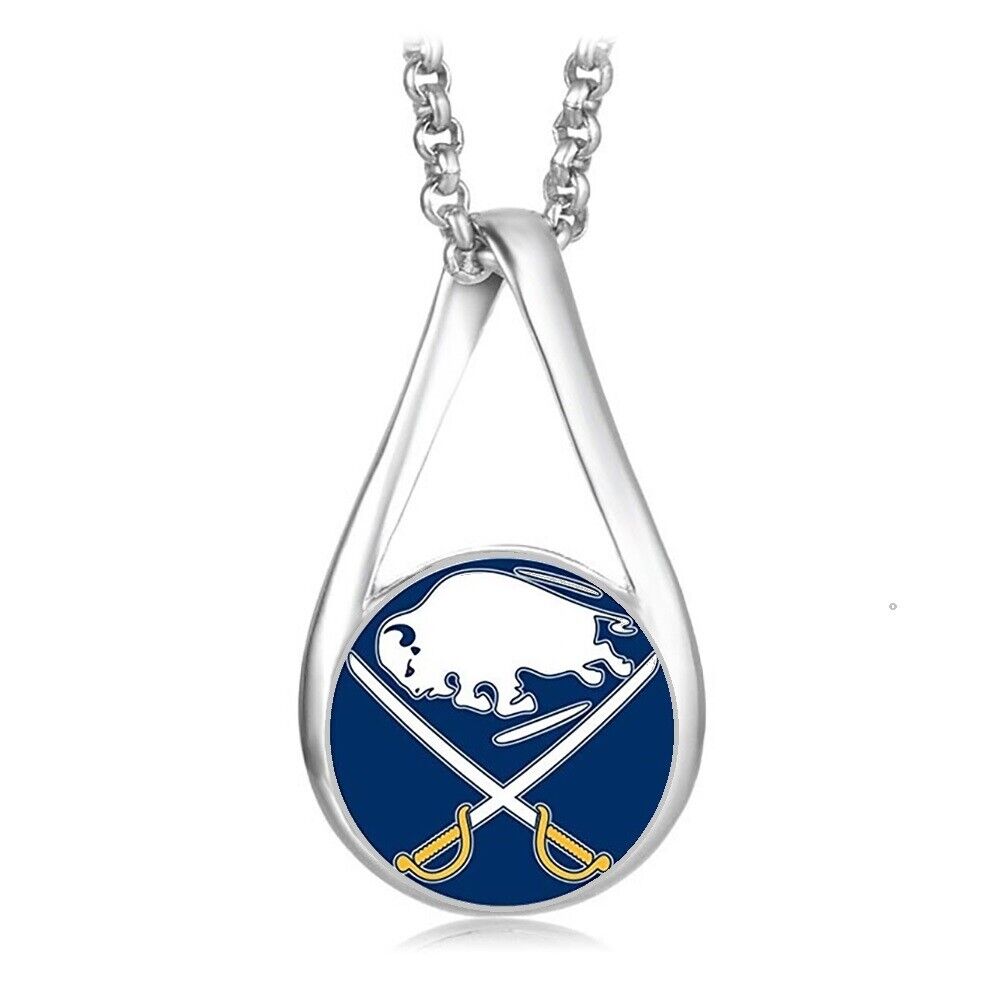 Buffalo Sabres Womens 925 Silver Necklace With Pendant Hockey Gift D28