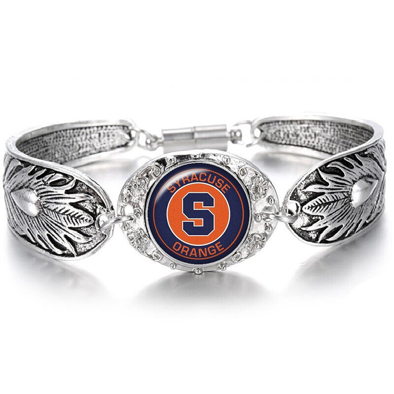 Syracuse University Orange Women'S Sterling Silver Bracelet College Gift D3