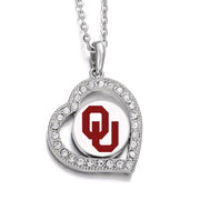 Spec Oklahoma Sooners Womens Sterling Silver Link Chain Necklace And Pendant D19