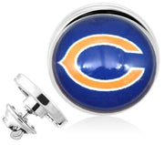 Chicago Bears Silver Pin Lapel Broach Football Team Gift W Gift Pkg D23