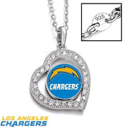 San Diego Chargers Womens 925 Sterling Silver Link Chain Necklace D19