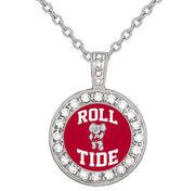 Roll Tide Alabama Crimson Tide Womens Sterling Silver Necklace Jewelry Gift D18