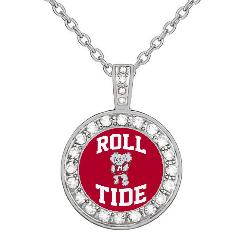 Roll Tide Alabama Crimson Tide Womens Sterling Silver Necklace Jewelry Gift D18