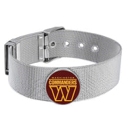 Washington Commanders Mens Womens Silver Adjustable Bracelet W Gift Pkg D6