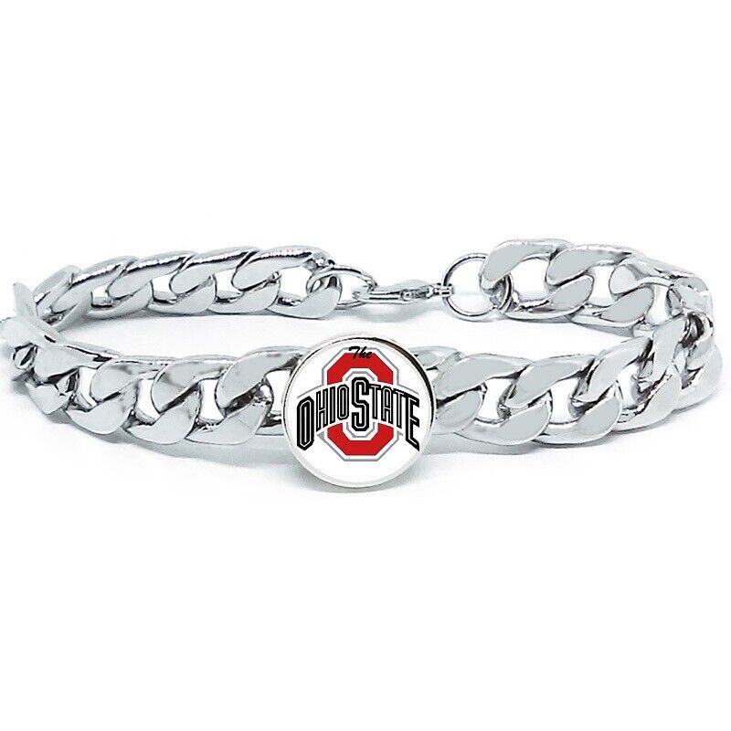 Sports Club At The Ohio State Mens Link Chain Bracelet State College Gift D4