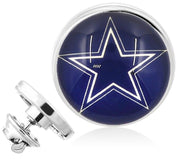 Dallas Cowboys Silver Pin Lapel Broach Football Team Gift W Gift Pkg D23