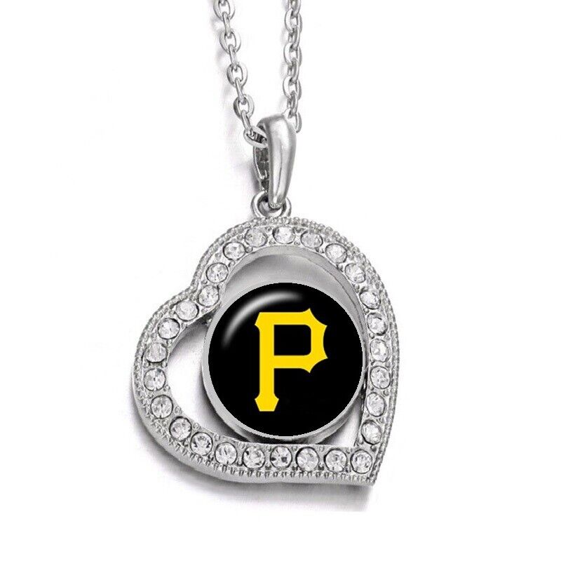 Pittsburgh Pirates Womens Sterling Silver Link Chain Necklace With Pendant D19
