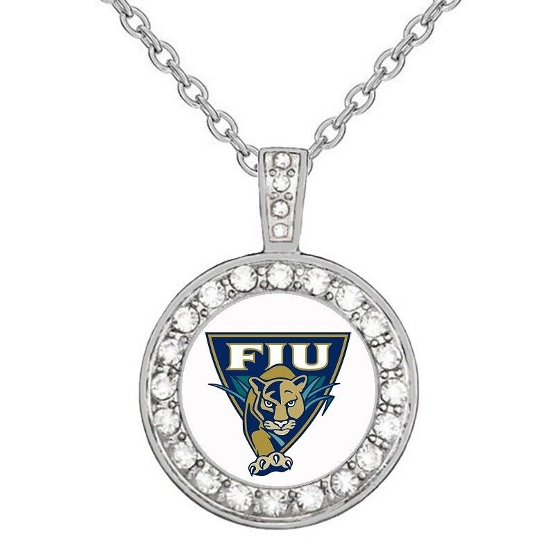 Fiu Panthers Womens Sterling Silver Pendant Necklace Jewelry W Gift Pkg D18