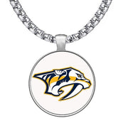 Large Nashville Predators Mens Womens Necklace Stainless Chain Free Ship' D30