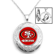 San Francisco 49Ers Womens 925 Silver 20" Link Chain Necklace W Photo Locket D16