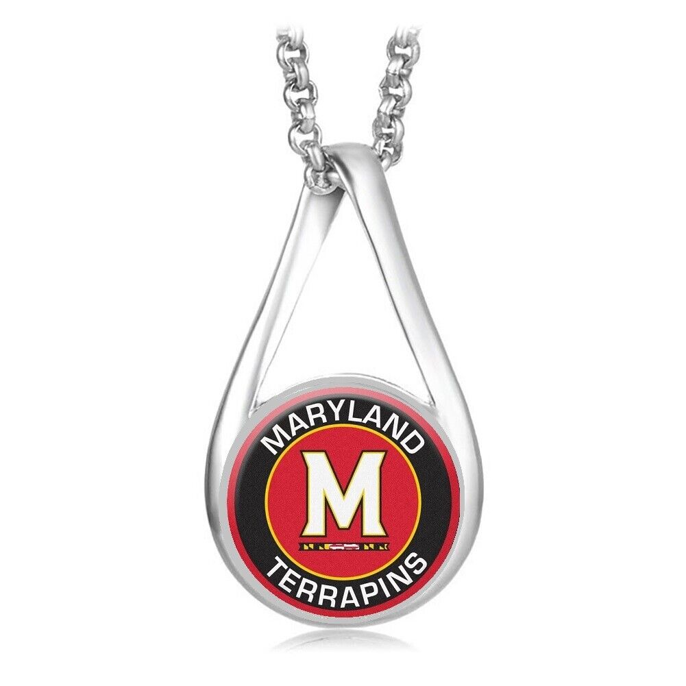 Maryland Terrapins Womens Sterling Silver Necklace University Gift D28