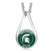 Michigan State Spartans Womens Sterling Silver Necklace University Of Gift D28R