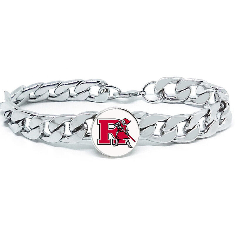 Rutgers Scarlet Knights Mens Link Chain Bracelet University College Gift D4