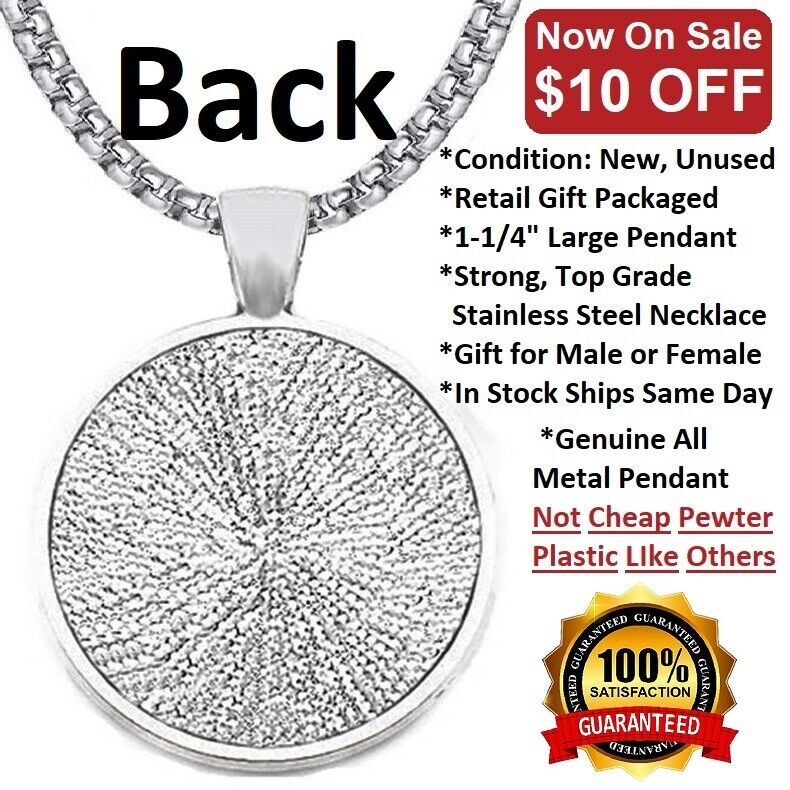 Large New York Yankees Necklace 24" Stainless Steel Chain Free Ship' D30