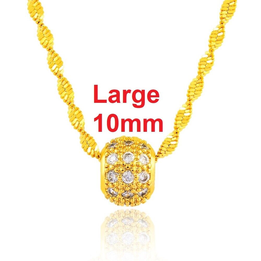 18k Yellow Gold Women's Elegant Snake Link 18" Chain Necklace w GiftPkg D714
