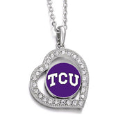 Tcu Horned Frogs Womens Sterling Silver Link Chain Necklace With Pendant D19