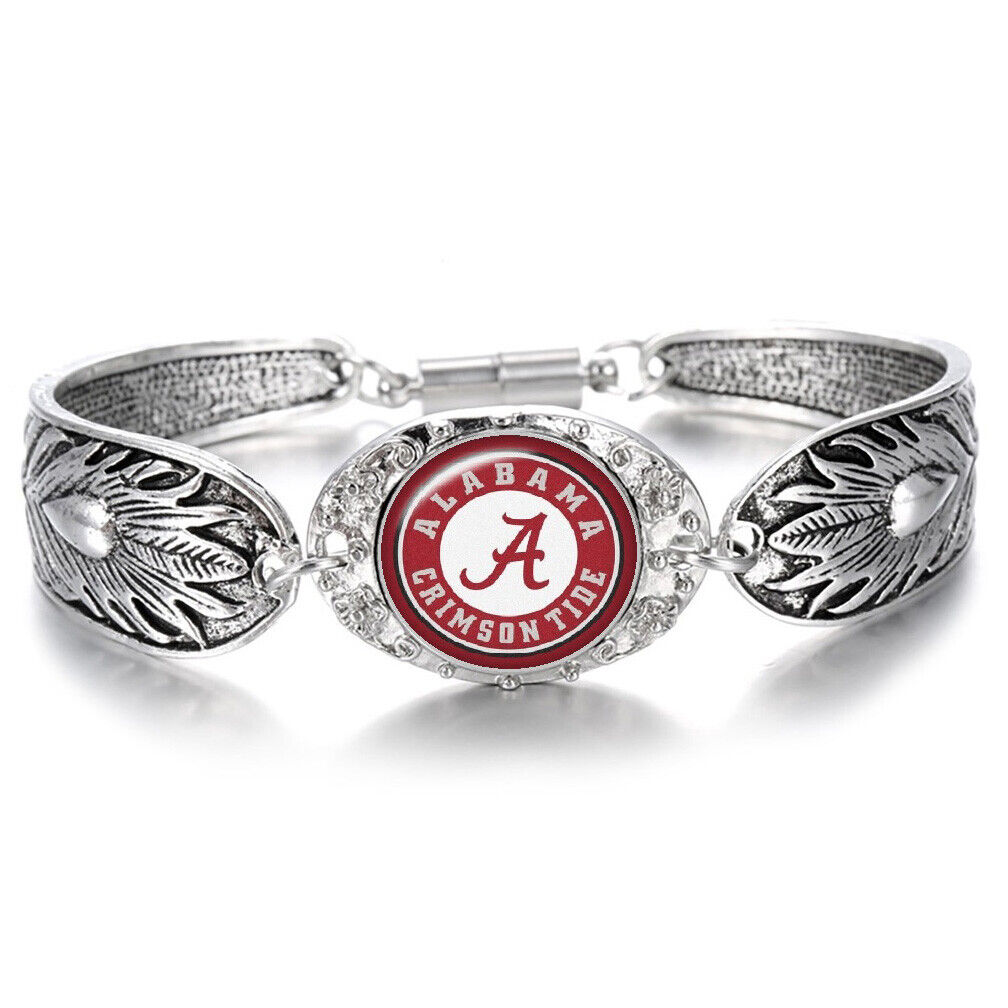 Alabama Crimson Tide Womens 925 Sterling Silver Necklace Bracelet Gift Set D3D18
