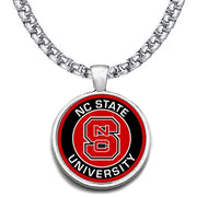 Large North Carolina Nc State Mens 24" Chain Pendant Necklace Free Ship' D30