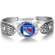New York Ny Rangers Fan Women'S Tibetian Silver Bracelet Jewelry Gift D3