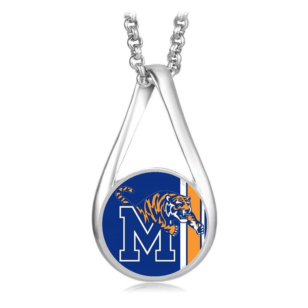 Memphis Tigers Womens Sterling Silver Necklace University Gift D28