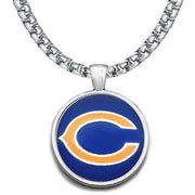 Large Chicago Bears Necklace Stainless Steel Chain Football Free Ship' D30