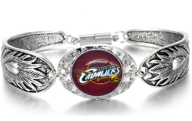 Cleveland Cavaliers Women'S Sterling Silver Bracelet Basketball W Gift Pkg D3