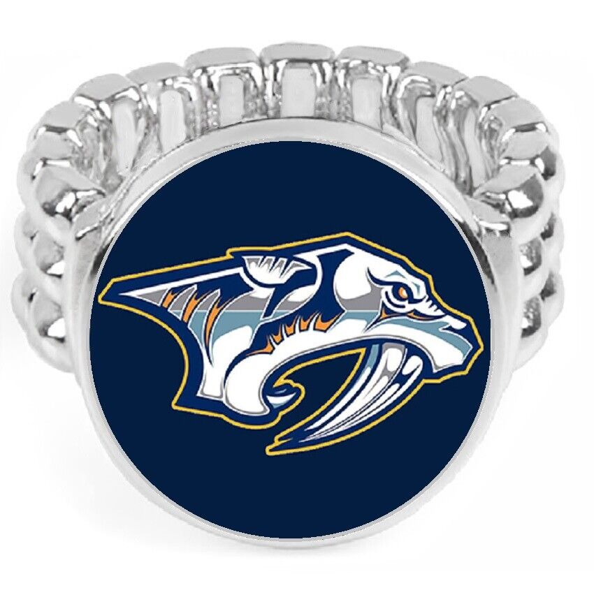 Nashville Predators Mens Womens Hockey Ring Fits All Sizes W Gift Pkg D2B