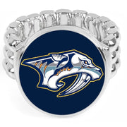 Nashville Predators Mens Womens Hockey Ring Fits All Sizes W Gift Pkg D2B