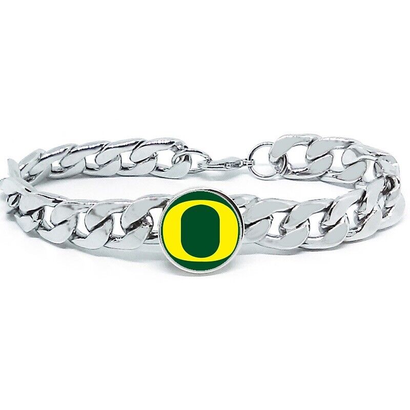 Oregon Ducks Mens Womens Link Chain Bracelet Jewelry W Gift Pkg D4
