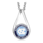 Nc North Carolina Tar Heels Womens Sterling Silver Necklace University Gift D28R