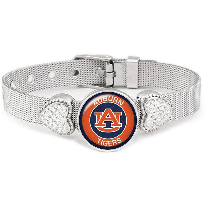 Auburn Tigers Womens Adjust Silver Bracelet Jewelry Gift D26