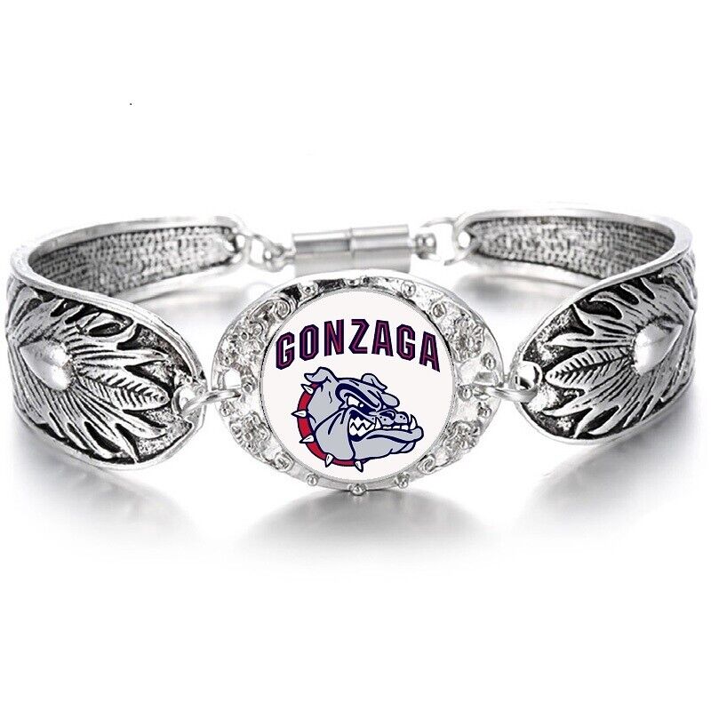 Gonzaga Bulldogs Womens Sterling Silver Bracelet Jewelry College Gift D3