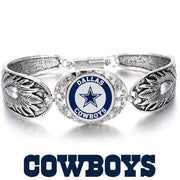 Spec Dallas Cowboys Round Womens Sterling Silver Bracelet Jewelry Gift D3