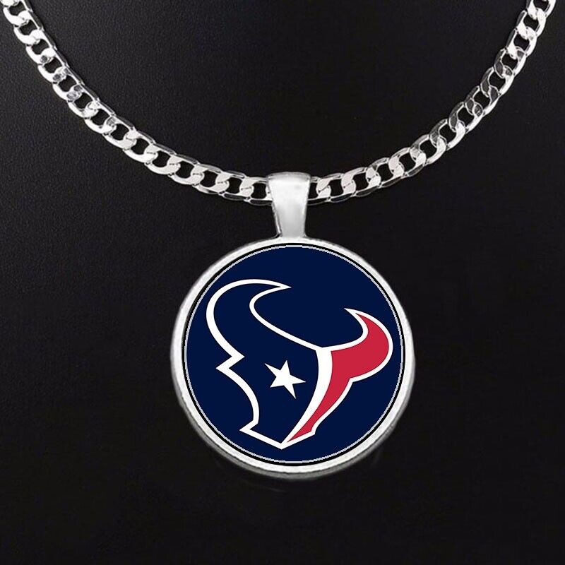 Houston Texans Mens Womens 24" Stainless Steel Chain Pendant Necklace D5