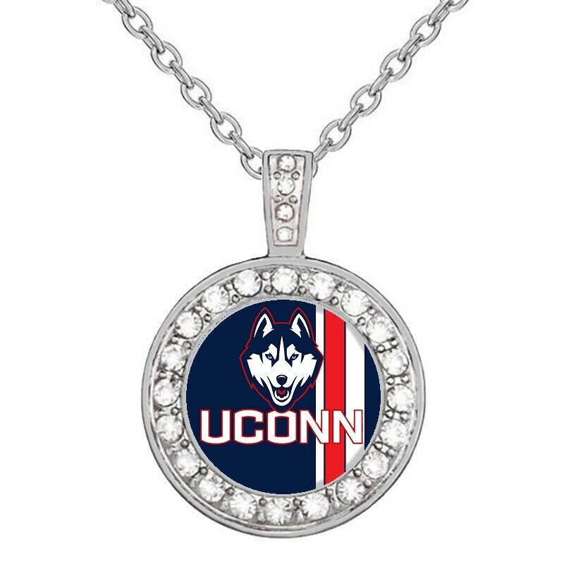 Uconn Huskies Womens Sterling Silver Necklace With Pendant W Gift Pkg D18