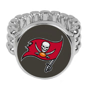 Tampa Bay Buccaneers Silver Mens Womens Football Ring Fits All Sizes W Giftpk D2