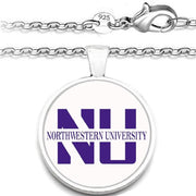 Northwestern Wildcats Womens Mens 925 Sterling Chain Necklace University Gift A1