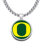 Large Oregon Ducks 24" Chain Stainless Steel Pendant Necklace Free Ship' D30