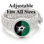 Special Dallas Stars Mens Womens Silver Link Adjustable Hockey Bracelet Gift D11