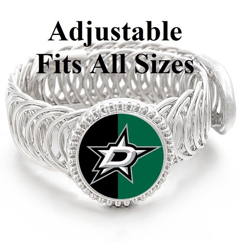Special Dallas Stars Mens Womens Silver Link Adjustable Hockey Bracelet Gift D11