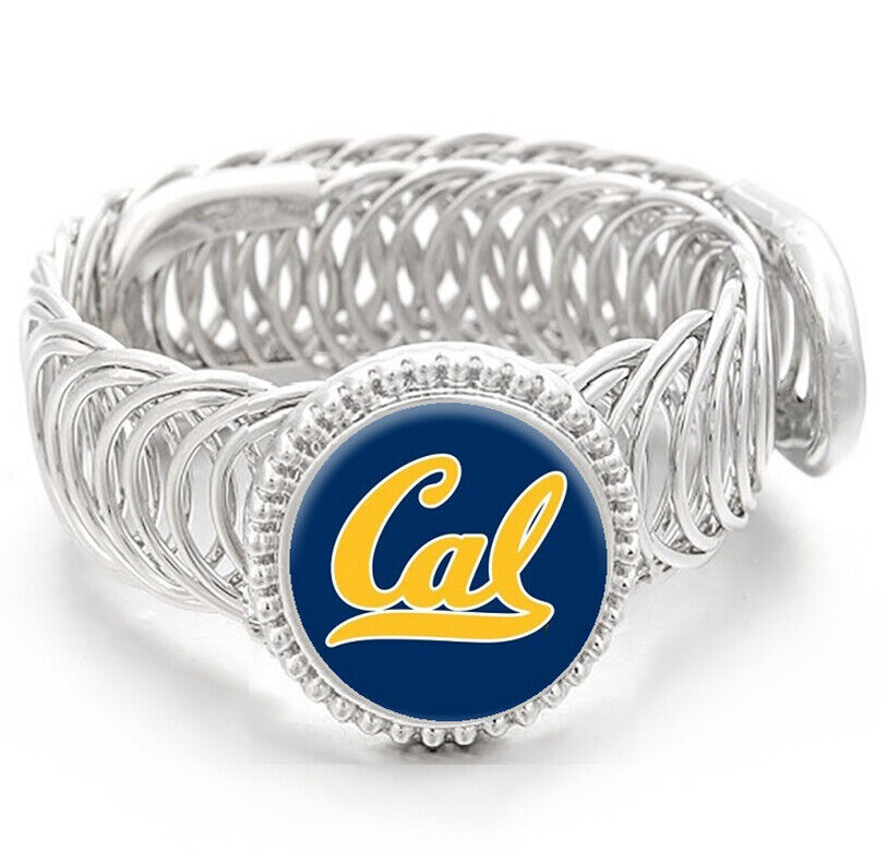 Cal Bears Mens Silver Adjustable Chain Bracelet Jewelry Gift D11