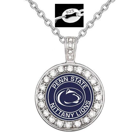 Penn State Nittany Lions 925 Sterling Silver Necklace Jewelry W Gift Pkg D18