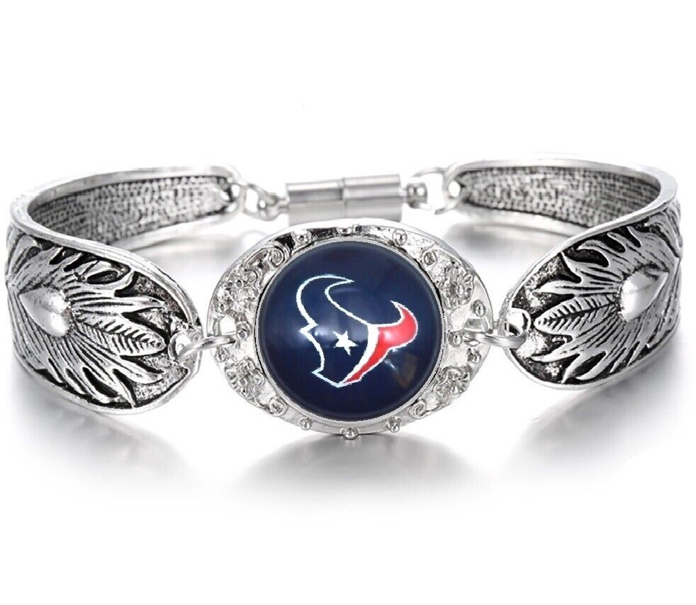 Houston Texans Gift Womens 925 Sterling Silver Necklace Bracelet Set D3D18