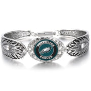 Special Philadelphia Eagles Women'S Sterling Silver Bracelet Football Gift D3