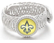 New Orleans Saints Football Sterling Silver Mens Womens Bracelet + Giftpkg D11