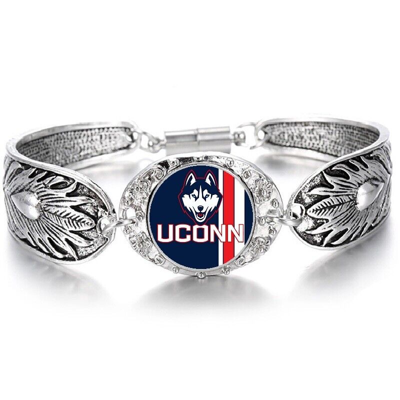 Uconn Huskies Womens Sterling Silver Bracelet Jewelry Gift D3