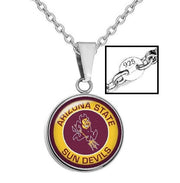 Arizona State Sun Devils Mens 925 Sterling Chain Necklace College Football A1