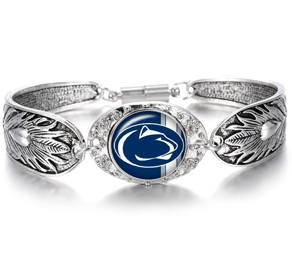 Penn State Nittany Lions Womens Sterling Silver Necklace Bracelet Gift Set D3D18
