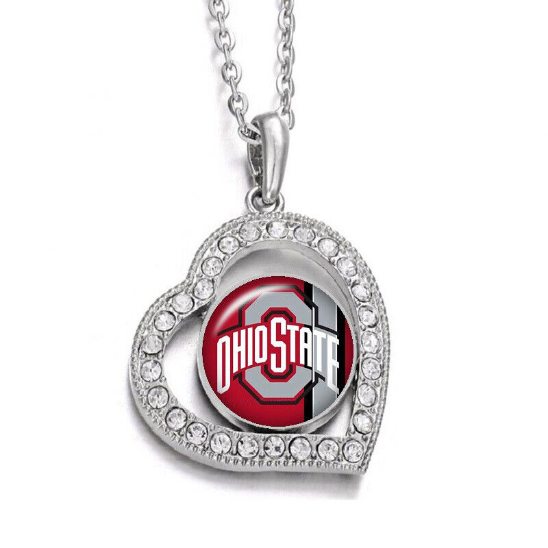 Spec Sports Club Of Ohio State Womens Sterling Silver Link Chain Necklace D19Rbg